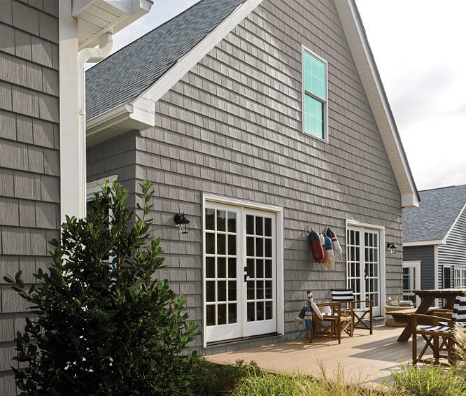 Cedar siding on a home in Virginia