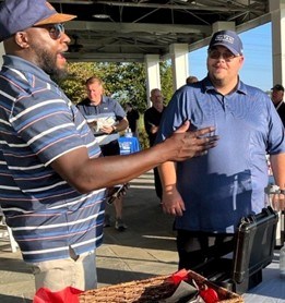 exterior medics attending community service event