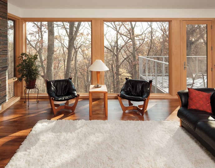 Windows shown from in the inside of a Lincolnia home