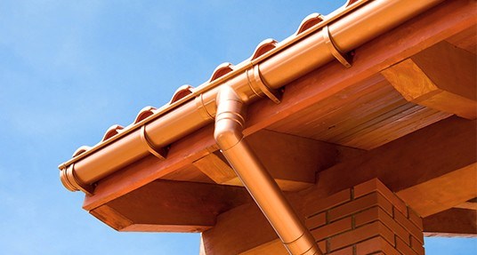 copper gutter installation in springfield