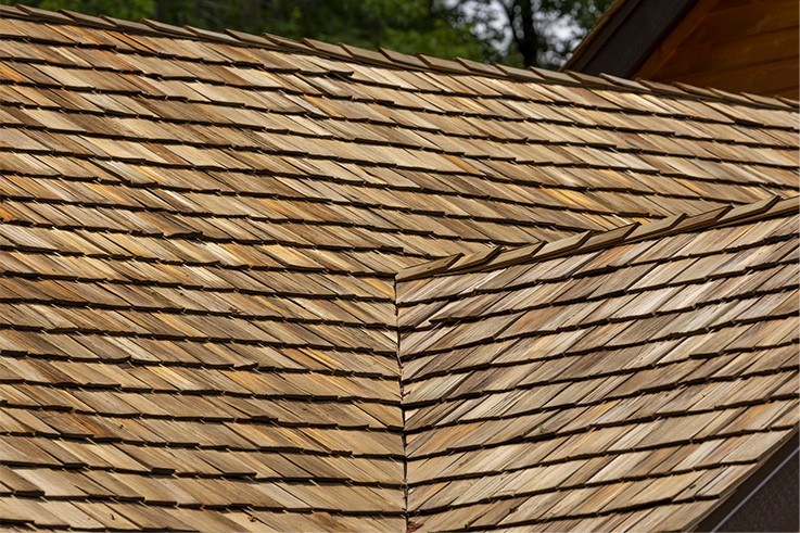 New cedar roof