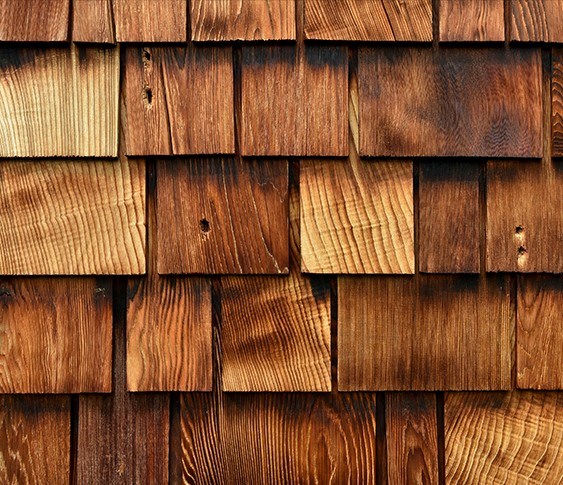 Cedar roofing material