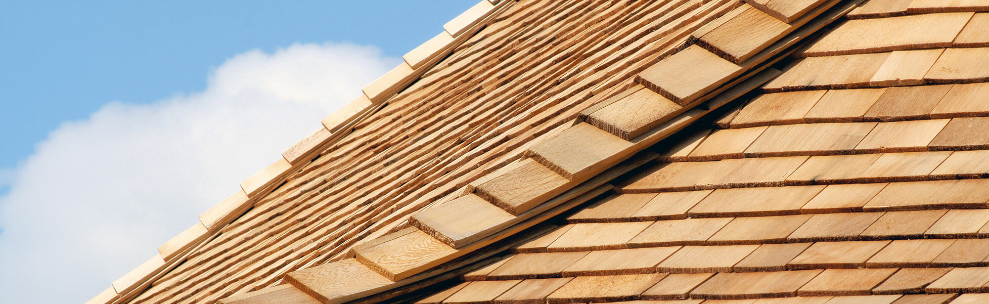 Cedar roofing on a home in Maryland