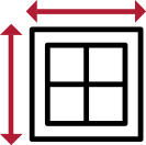 window dimension icon